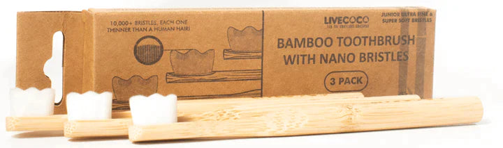 LiveCoco™ Nano Toothbrush - Compostable Bamboo-1