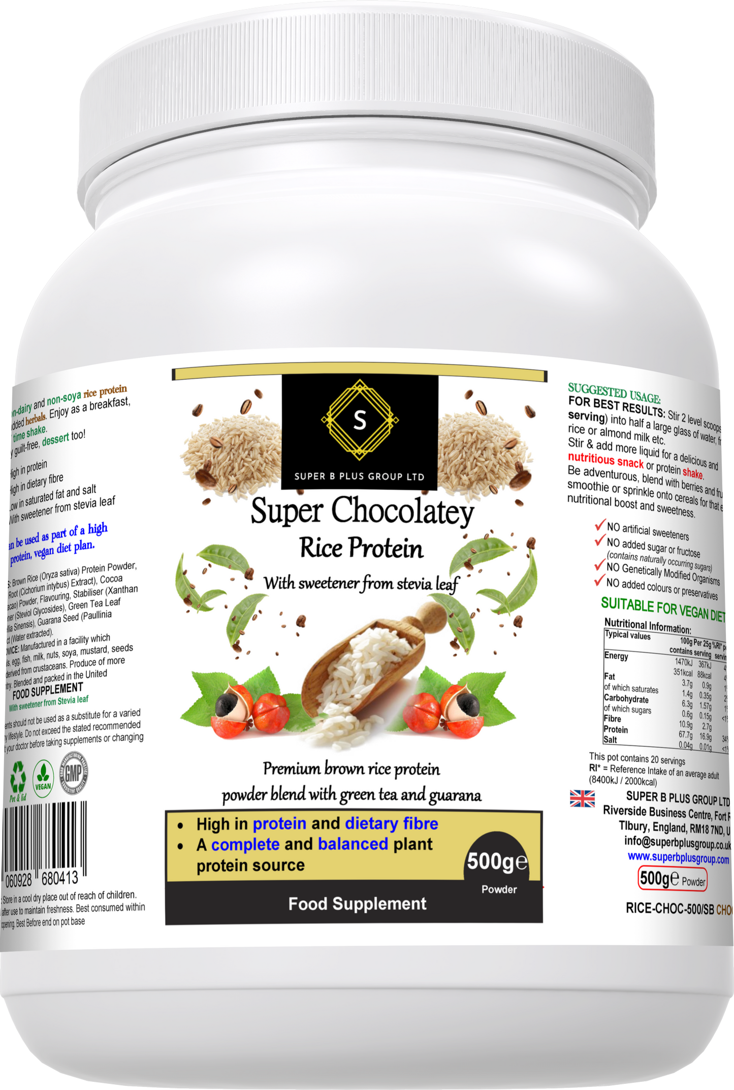 Super Chocolatey Rice Protein-3