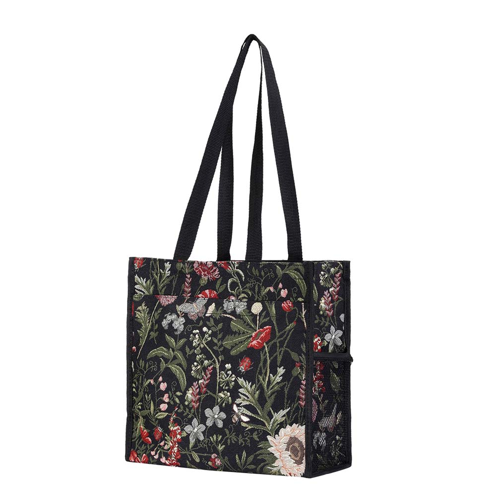 Morning Garden Black - Shopper Bag-1