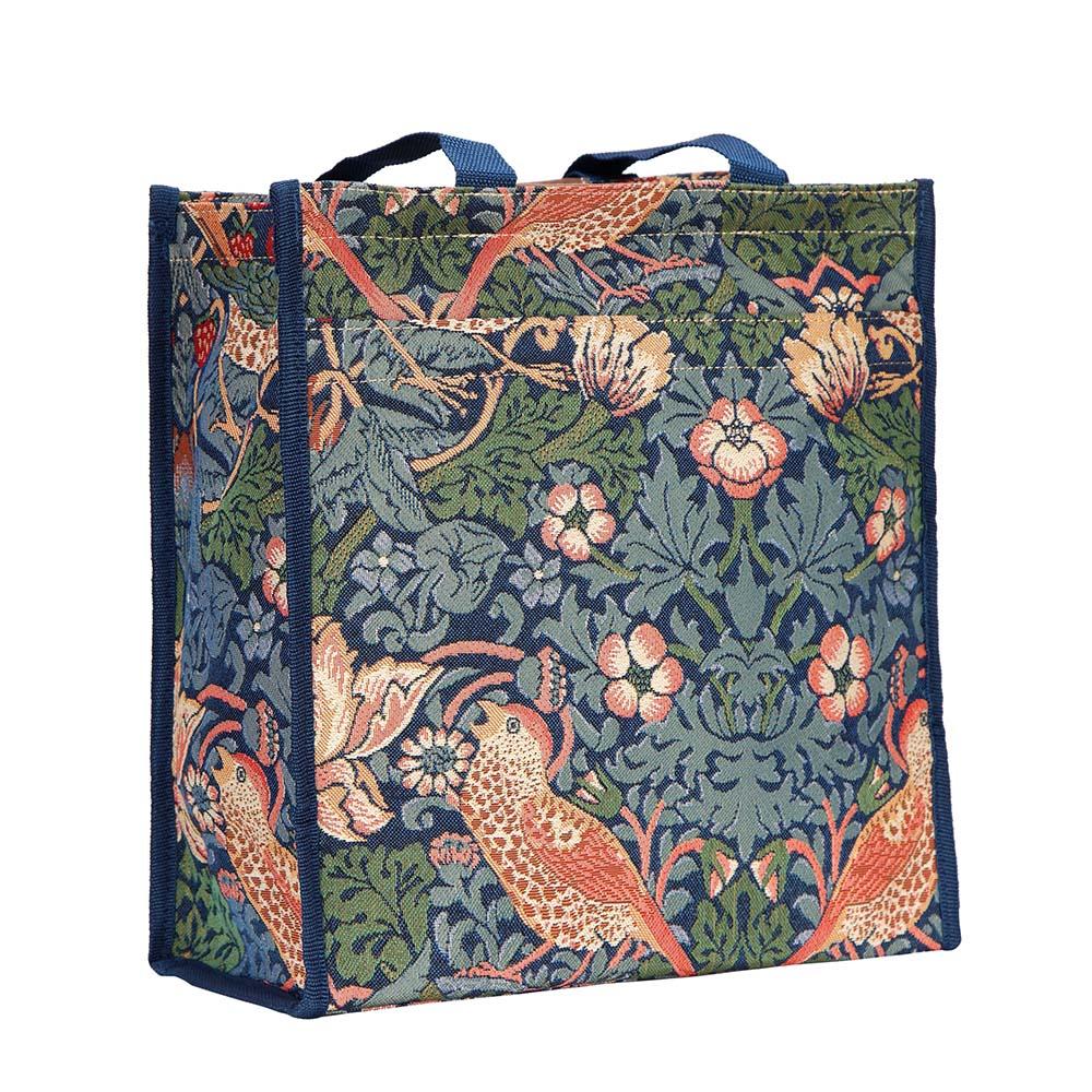 William Morris Strawberry Thief Blue - Shopper Bag-0