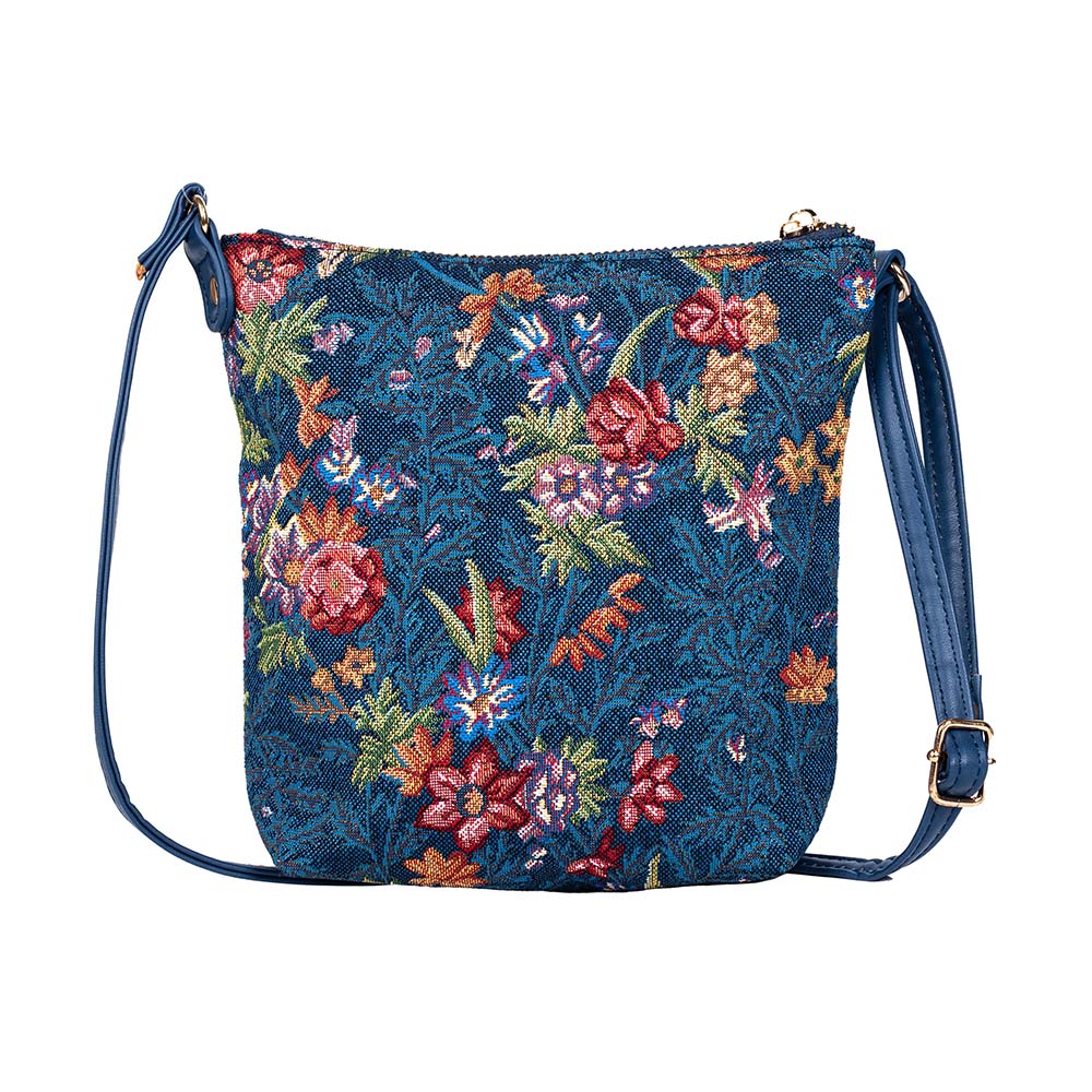 V&A Licensed Flower Meadow Blue - Sling Bag-0