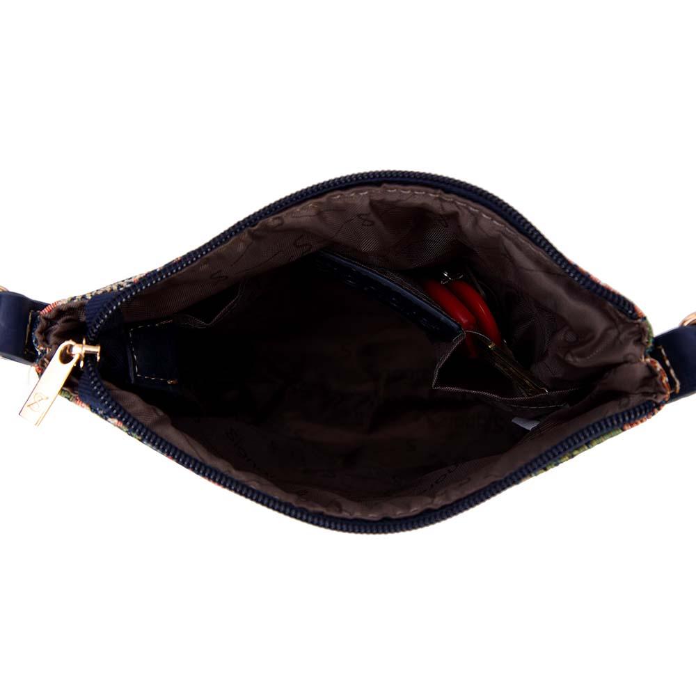 William Morris Strawberry Thief Blue - Sling Bag-4