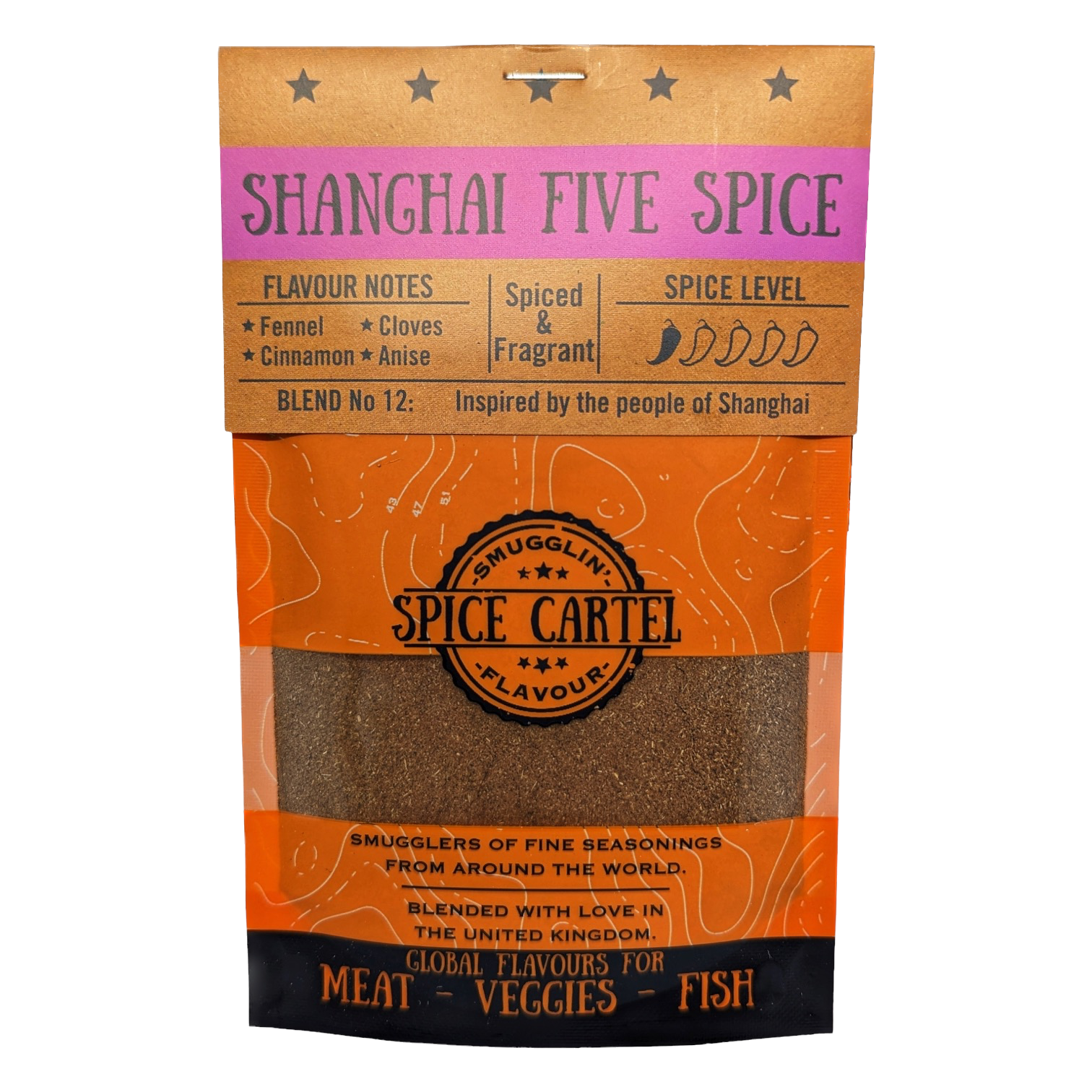 Spice Cartel's Shanghai Five Spice 35g Resealable Pouch-0