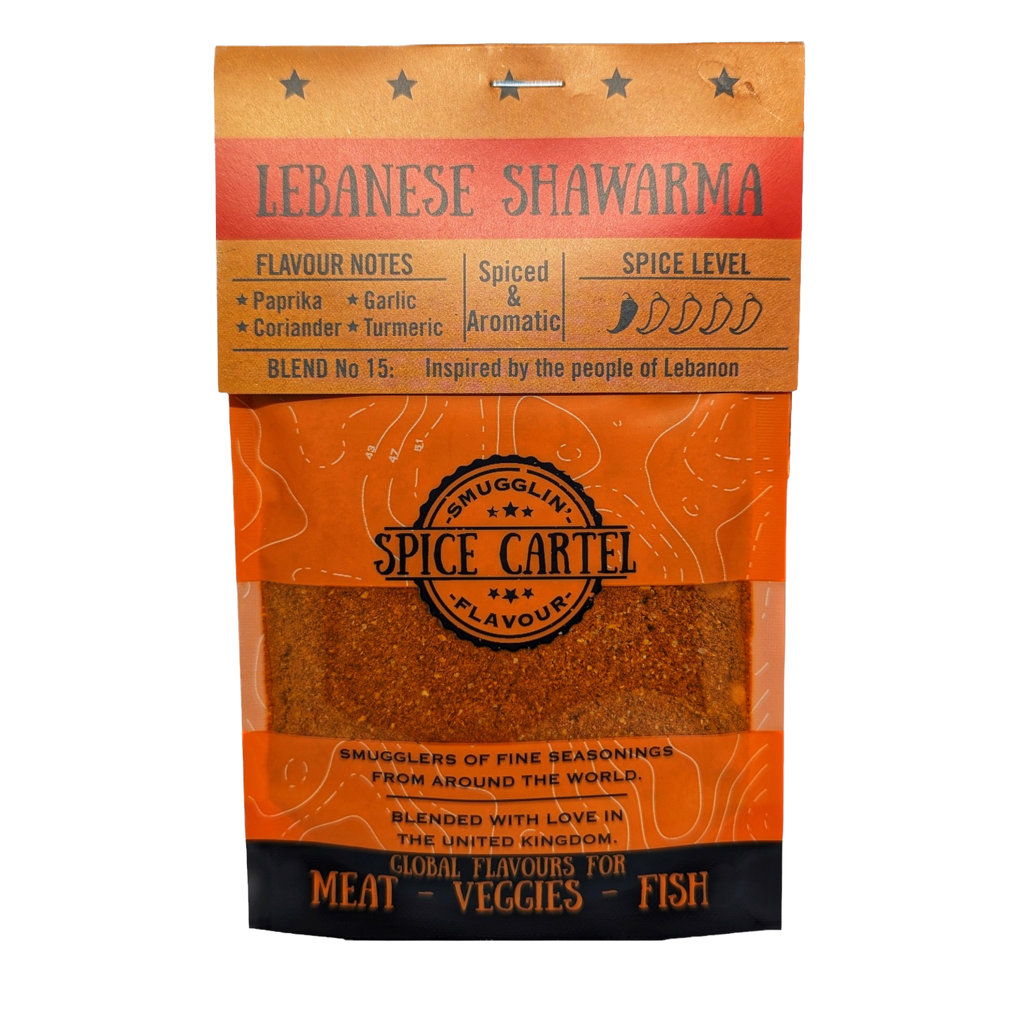 Spice Cartel's Lebanese Shawarma 35g Resealable Pouch-0