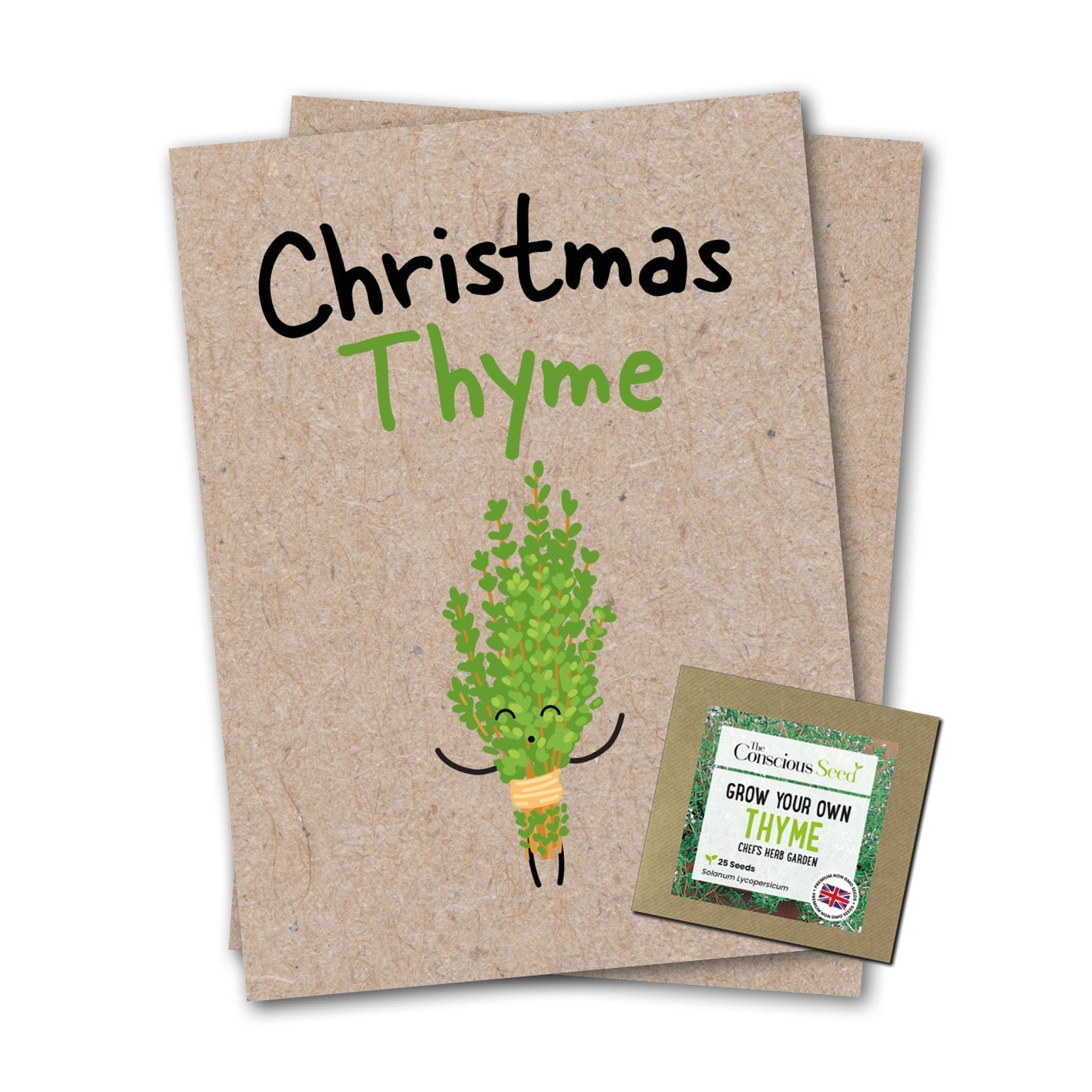 Christmas Thyme - Eco Kraft Greeting Card-0