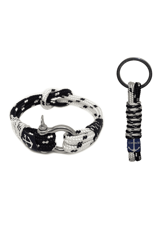 Ciarra Dotted Nautical Bracelet and Keychain-0