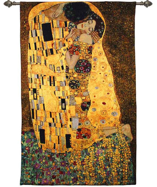 Gustav Klimt The Kiss - Wall Hanging 90cm x 138cm (70 rod)-0