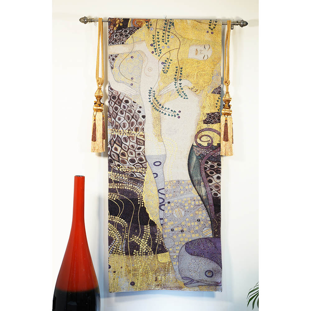 Gustav Klimt Portrait of Sea Serpent - Wall Hanging 68cm x 173cm (70 rod)-5