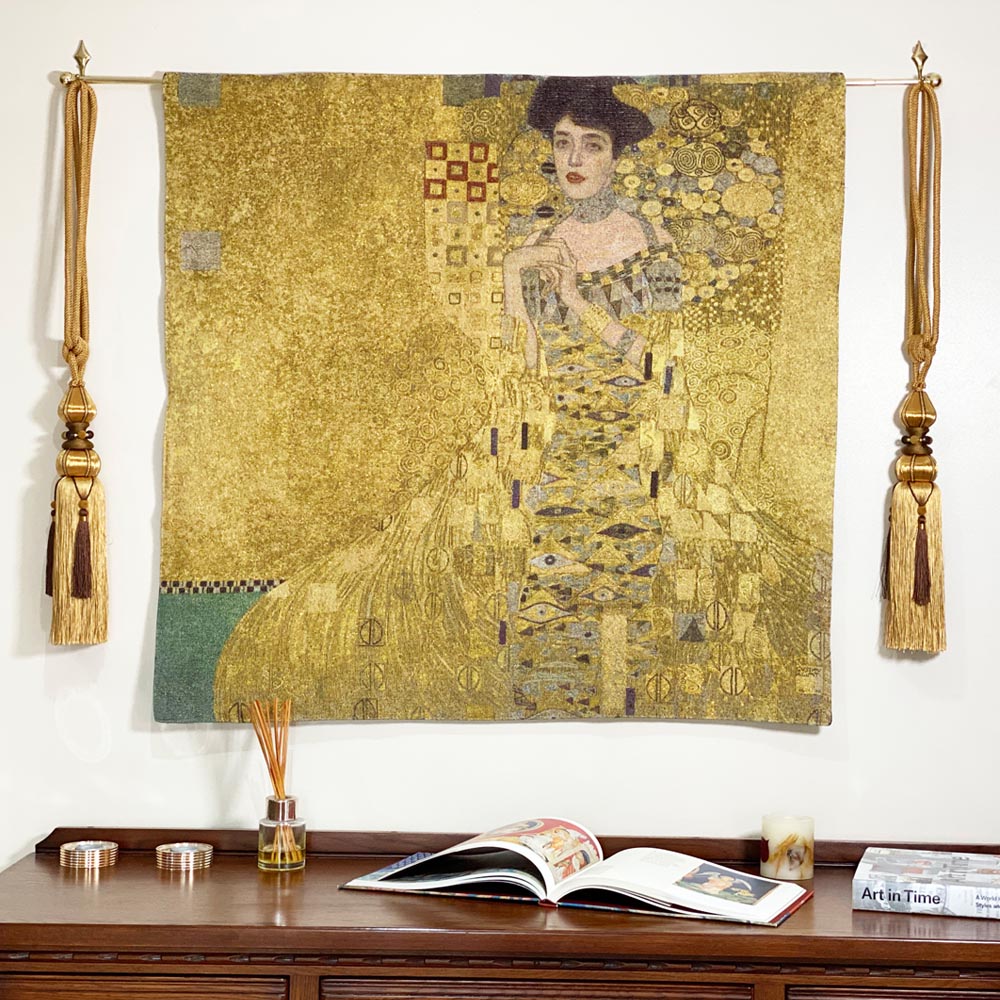 Gustav Klimt Woman in Gold - Wall Hanging 100cm x 100cm (70 rod)-5