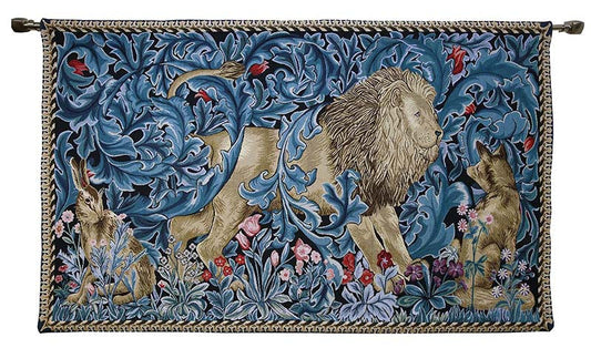 William Morris Lion and the Forest - Wall Hanging 139cm x 87cm (120 rod)-0