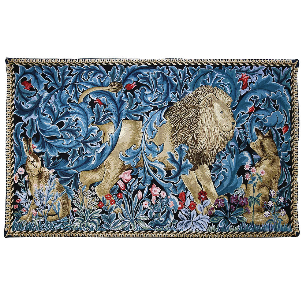 William Morris Lion and the Forest - Wall Hanging 139cm x 87cm (120 rod)-1