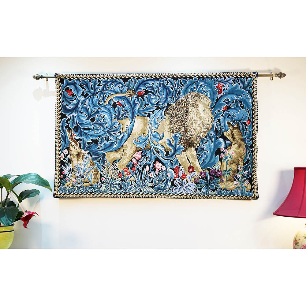 William Morris Lion and the Forest - Wall Hanging 139cm x 87cm (120 rod)-5