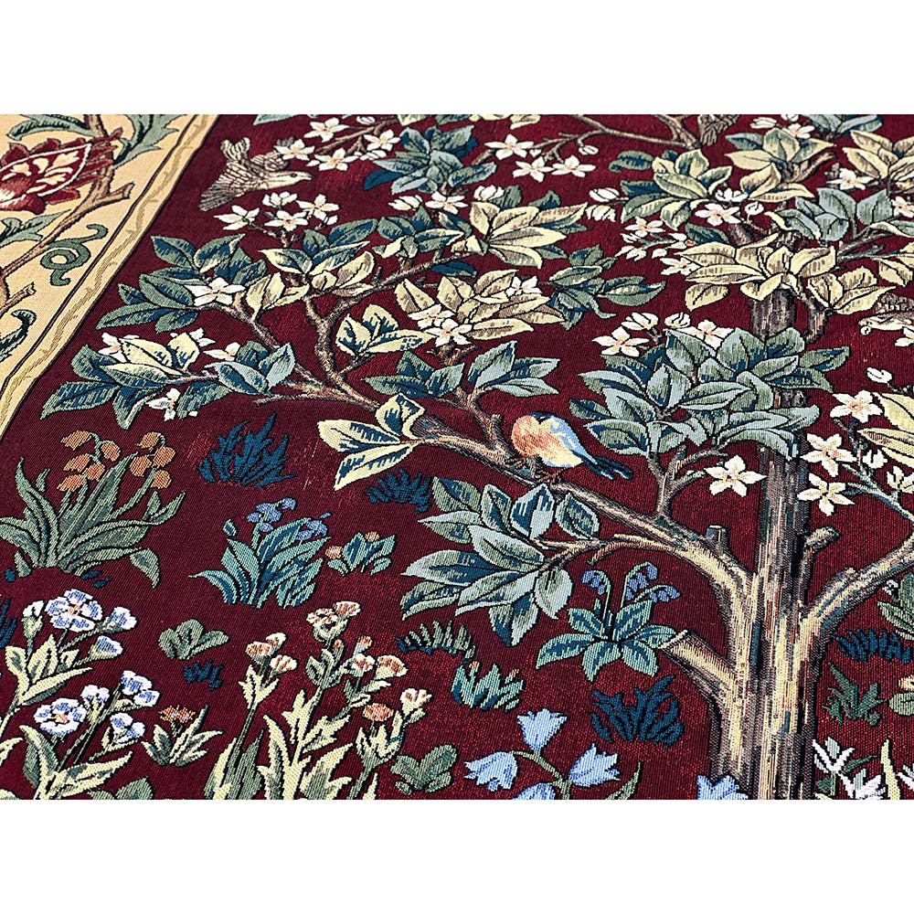 William Morris Tree of Life Red - Wall Hanging in 3 sizes-10
