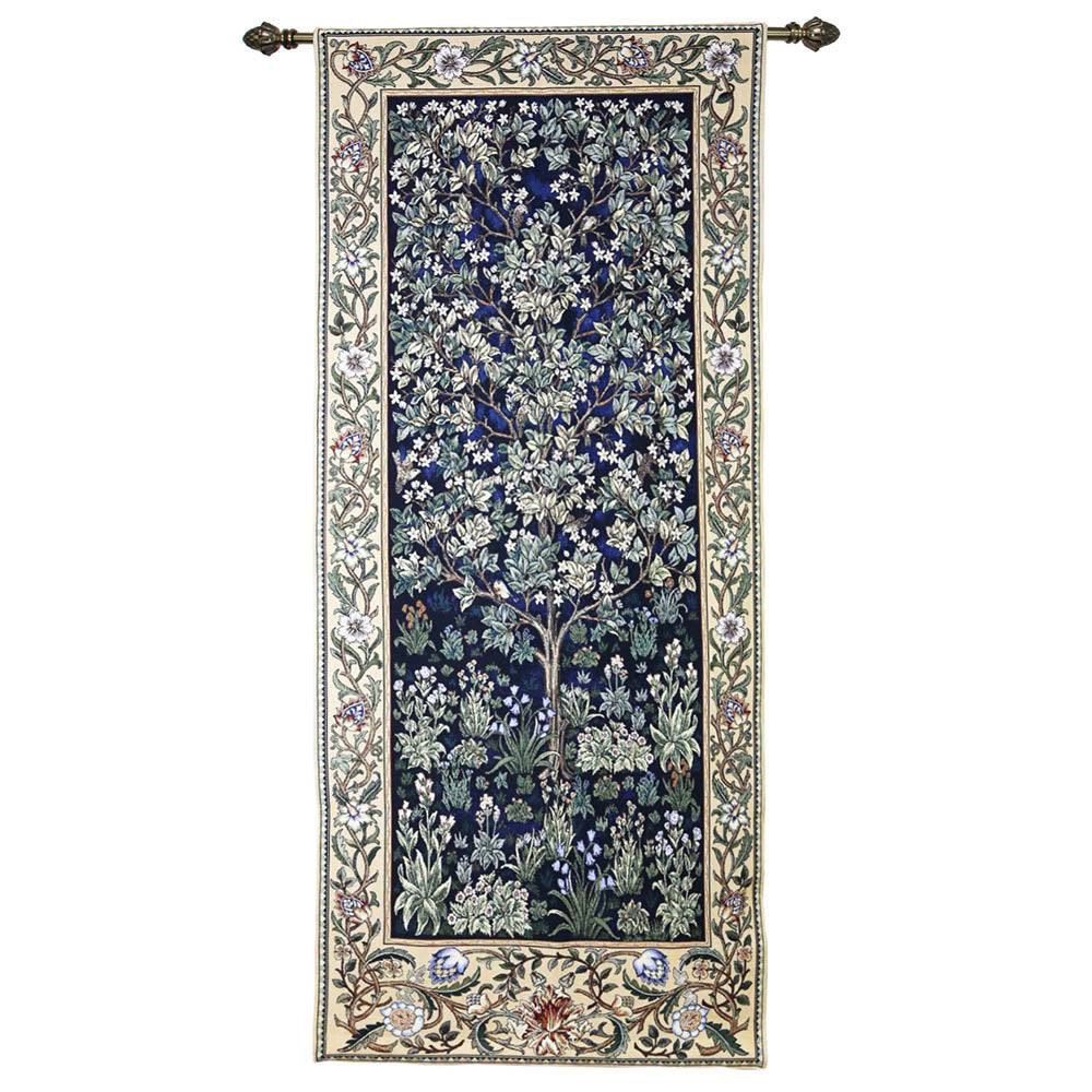 William Morris Tree of Life Blue - Wall Hanging in 3 sizes-12