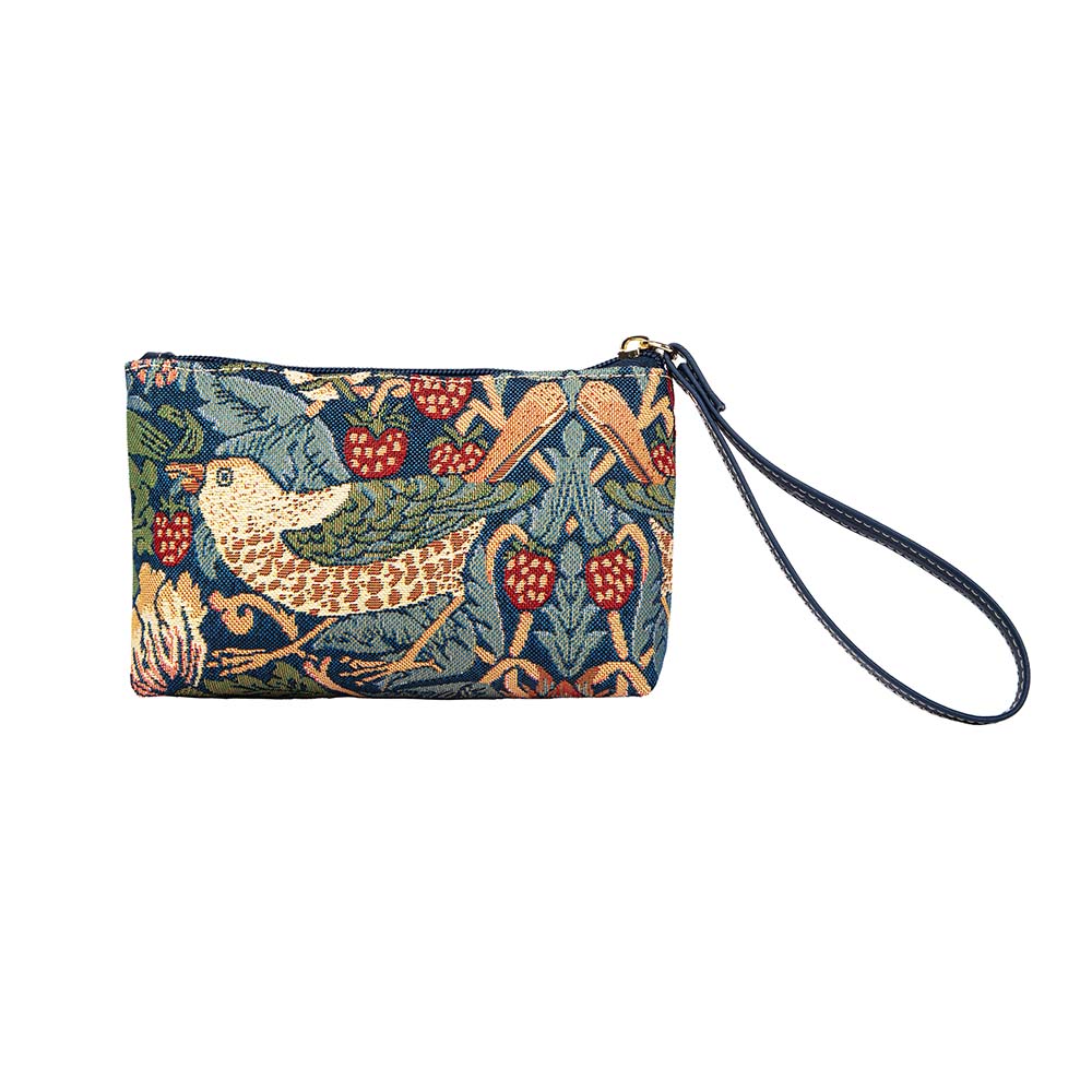 William Morris Strawberry Thief Blue - Wristlet-0