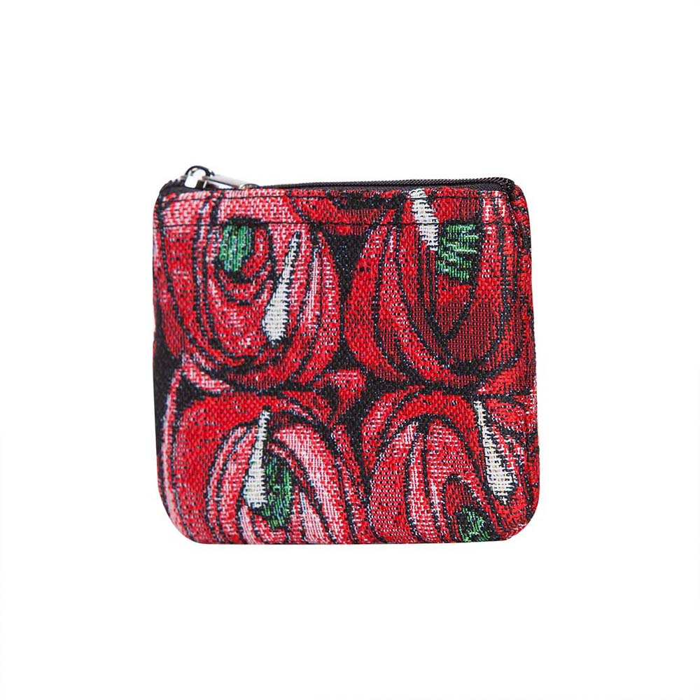 Mackintosh Rose and Tear Drop - Zip Coin Purse-1