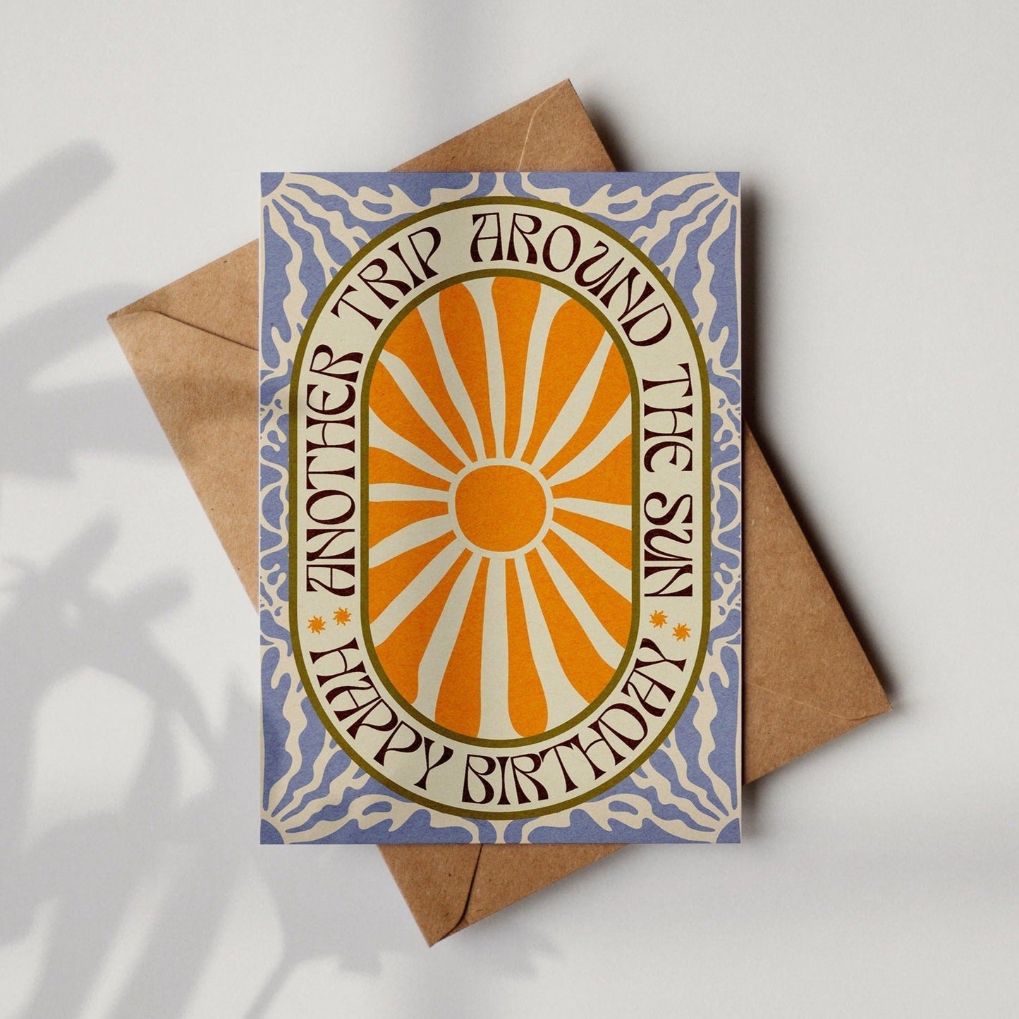 'Another Trip' Boho Sun Pattern A6 Birthday Card | Fully Recycled-0