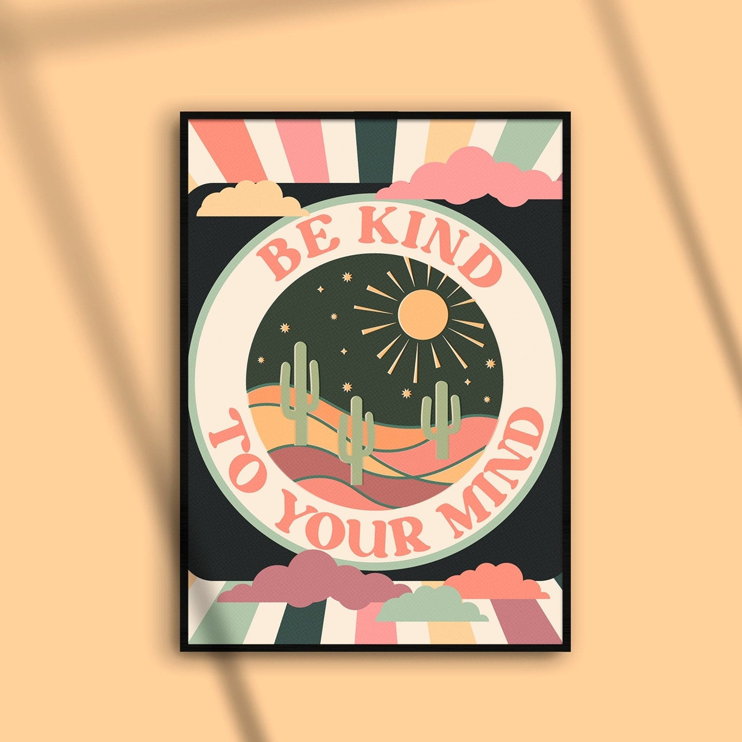 'Be Kind To Your Mind' Art Print-1