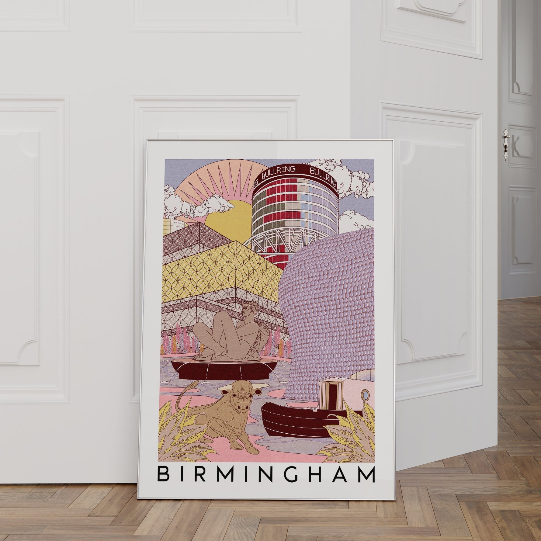 Birmingham Skyline Art Print-3