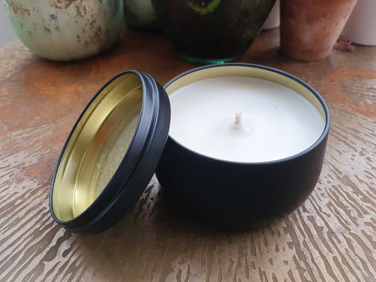 Black Tin Candles-0