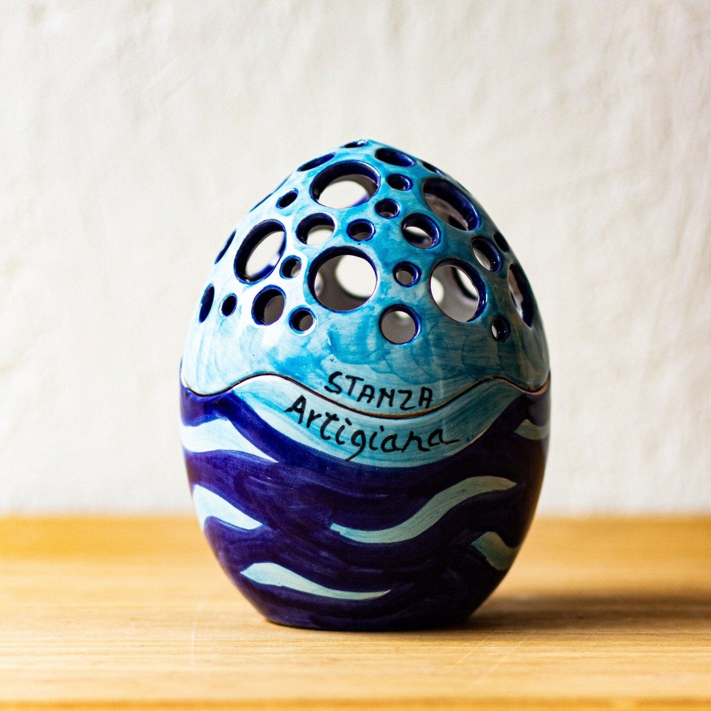 Ceramic egg candle-0