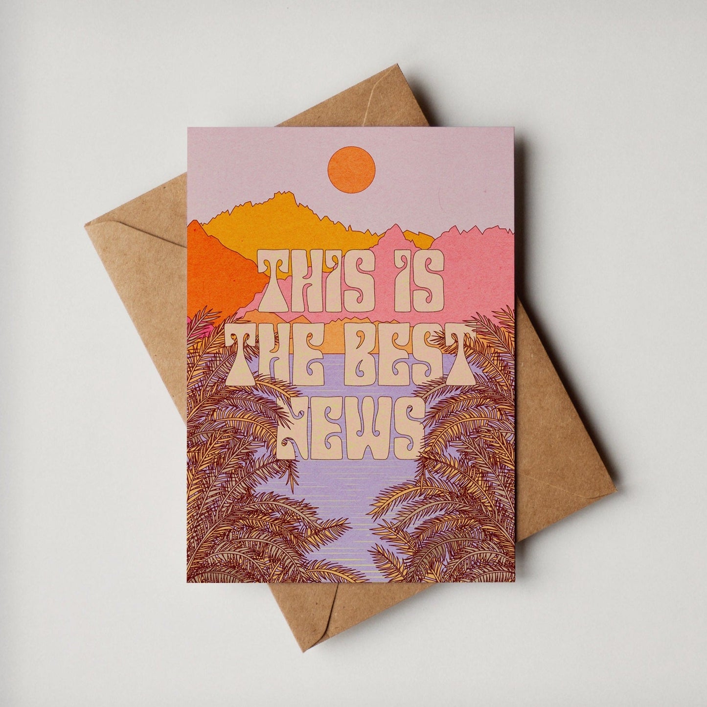 Congratulations Boho Sun A6 Greetings Card | Fully Recycled-0
