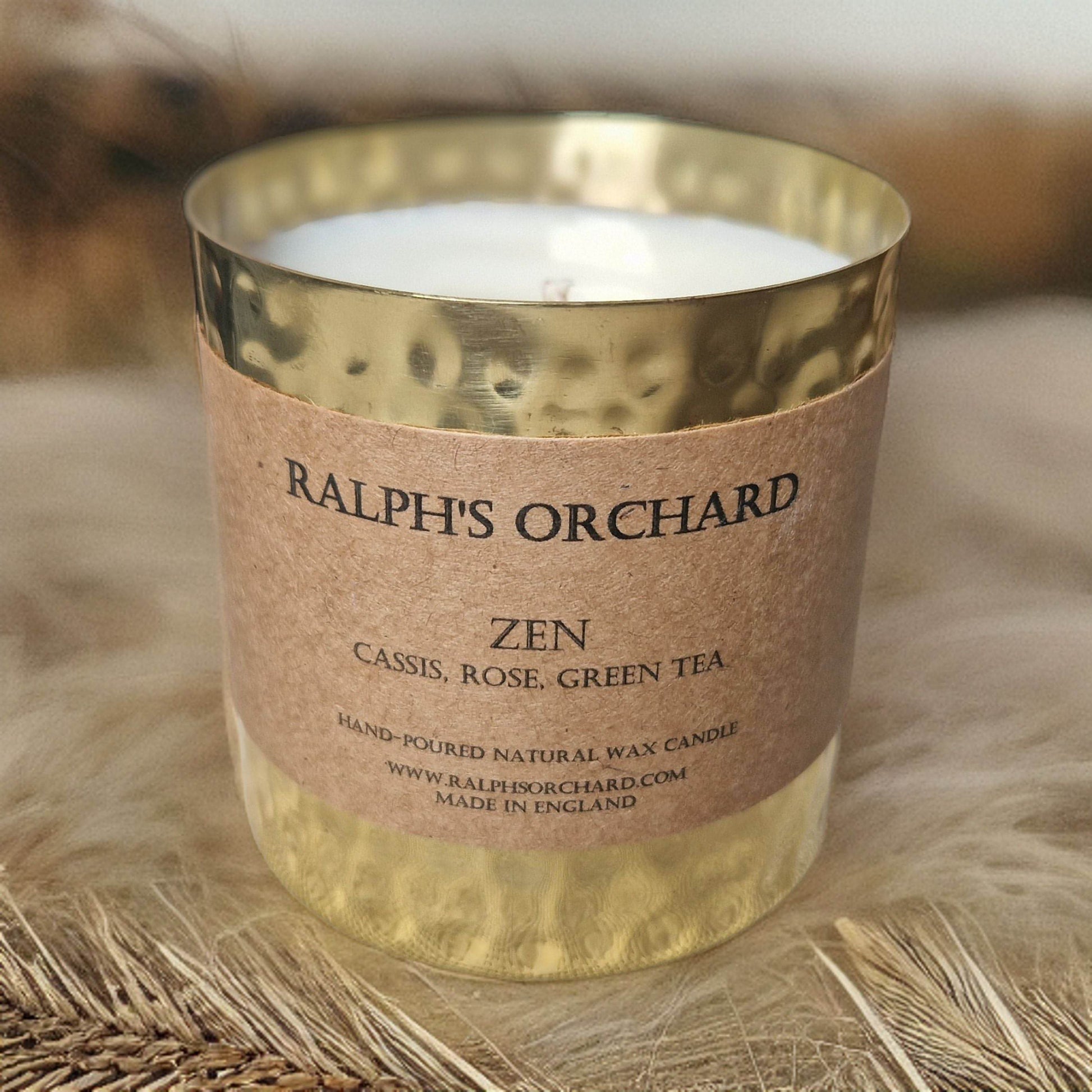 Zen: Cassis, Rose, Green Tea Scented Candle-3