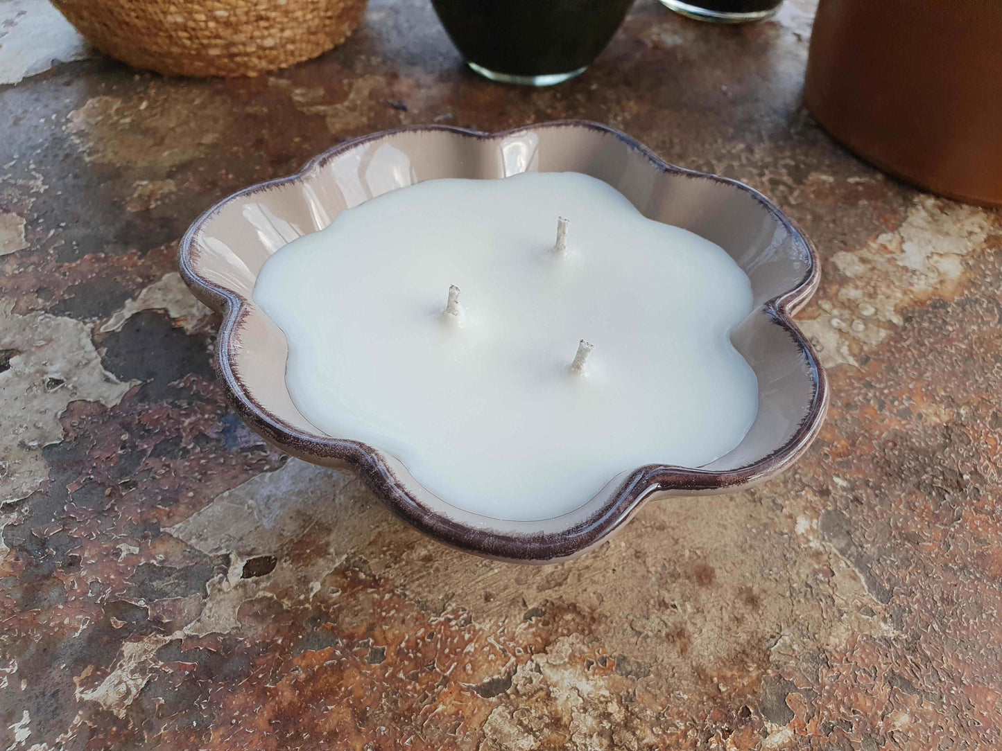 Flower Shaped Candle | Lavender & Vanilla Fragrance-1