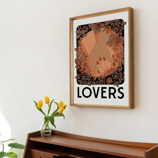 'Lovers' Art Print-0