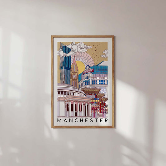 Manchester Art Print Illustration-0