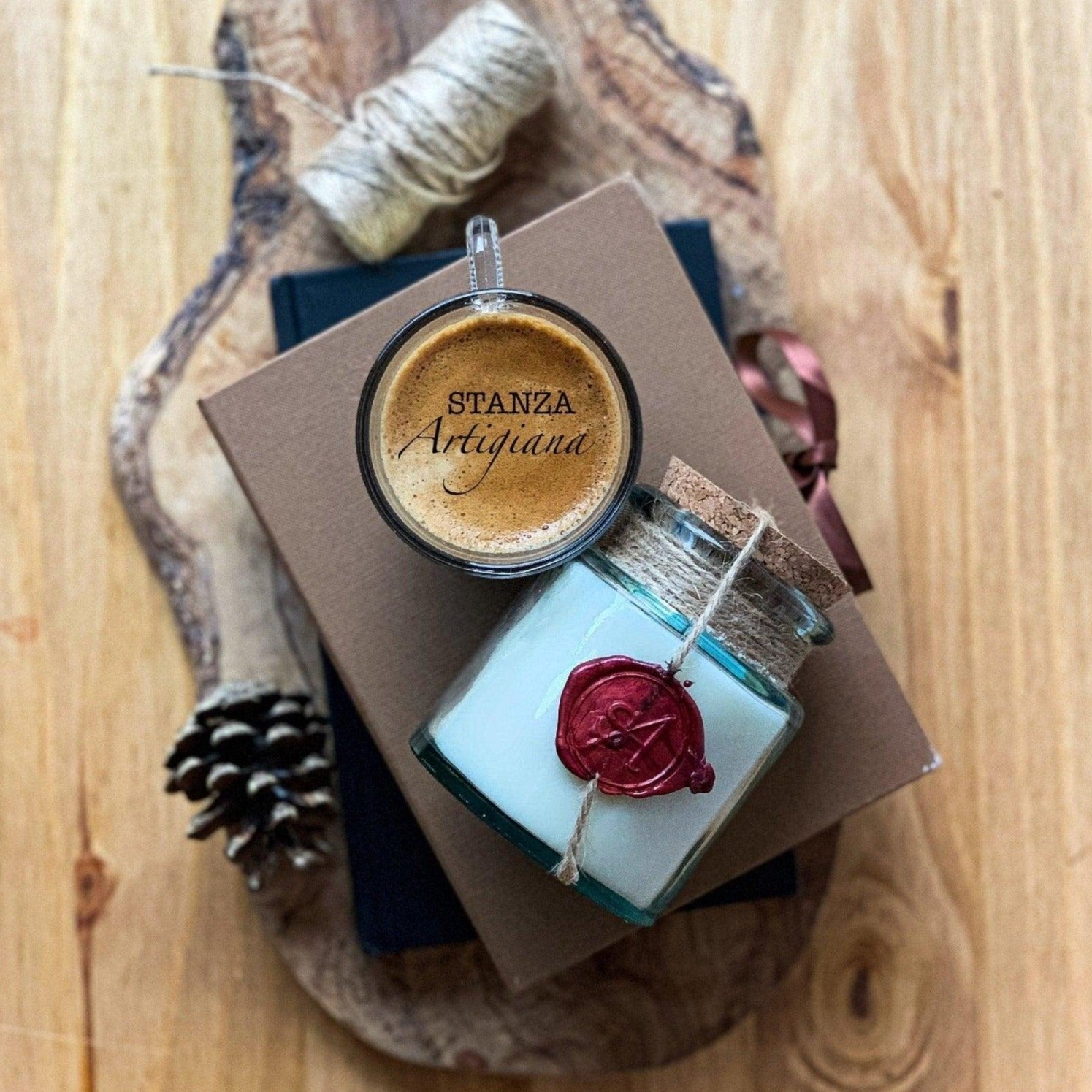 Sustainable Soy Pot Candle - No. 2 Tuscan Leather by STANZA Artigiana-4