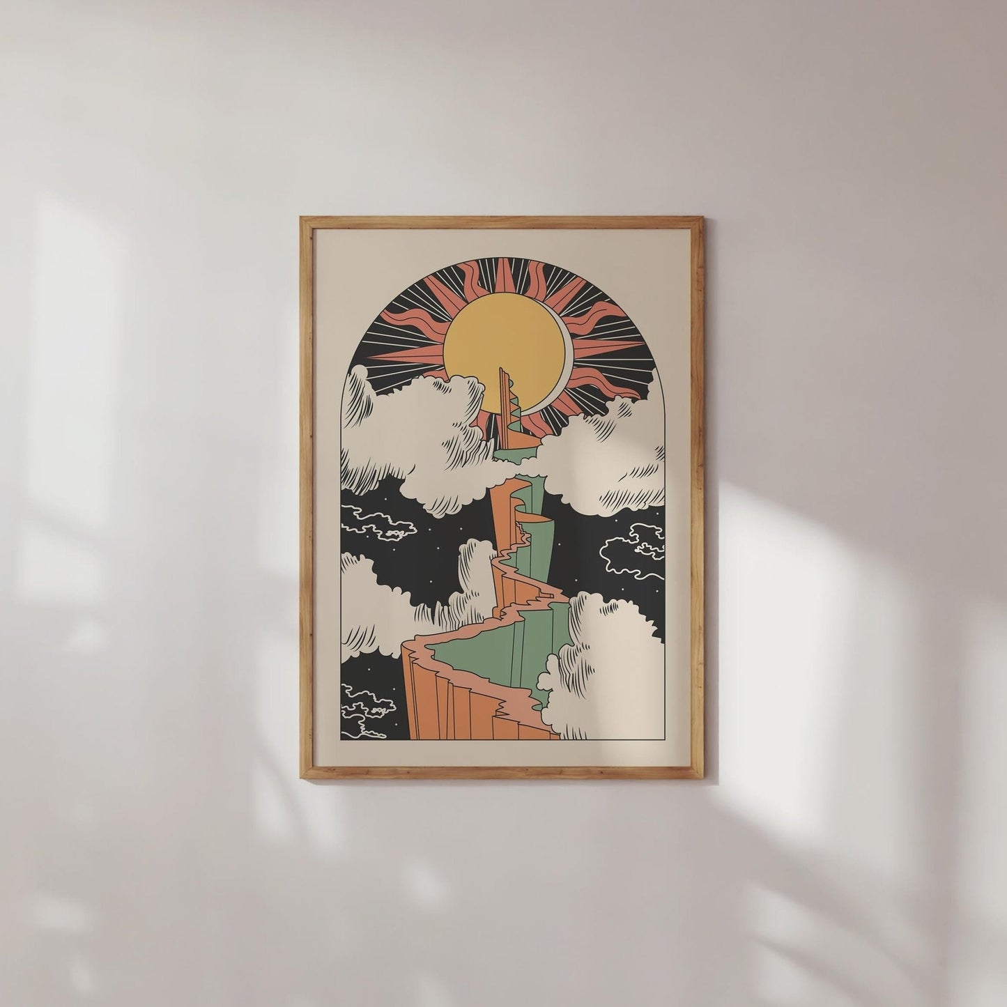 'Path to the Sun' Art Print-1