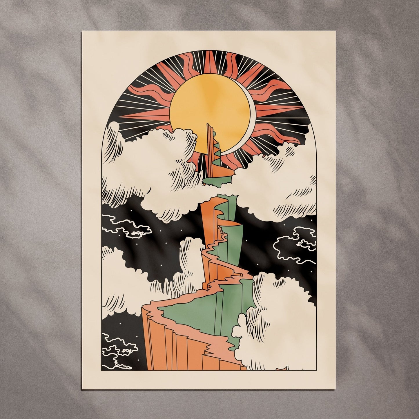 'Path to the Sun' Art Print-2