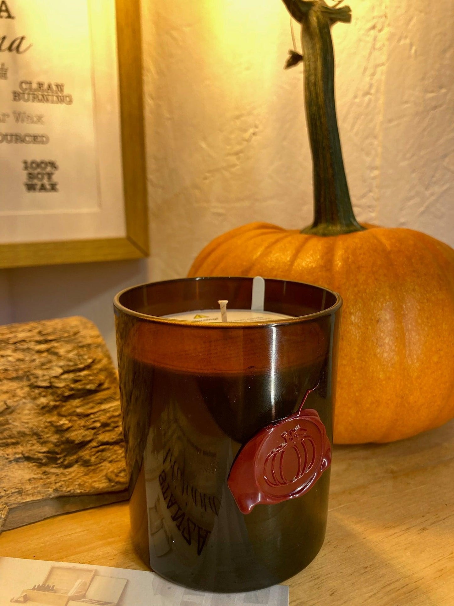 Pumpkin spice - Halloween candle-1