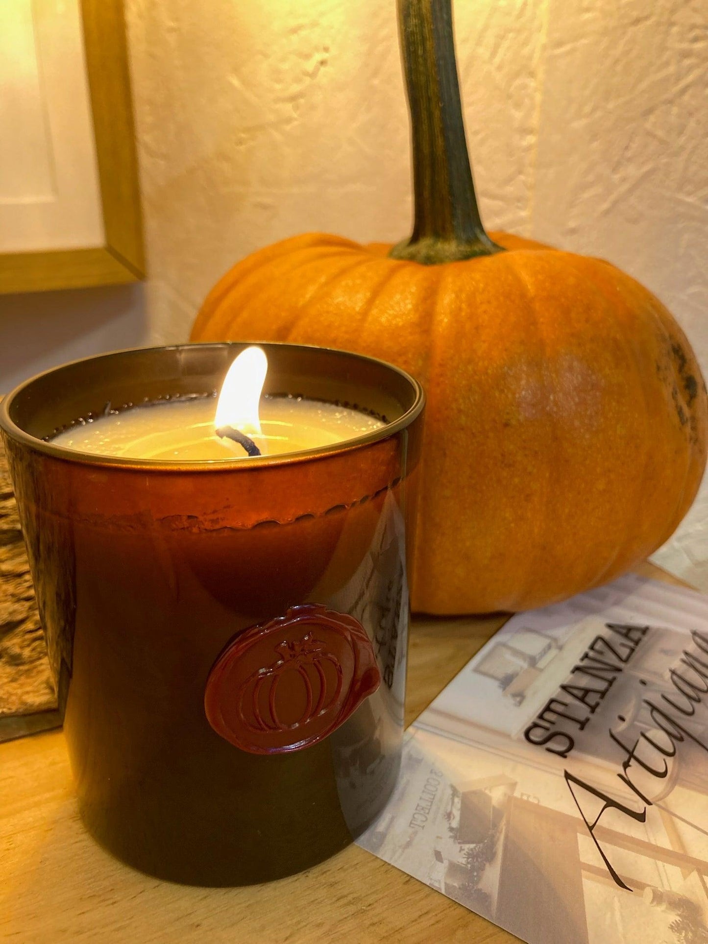 Pumpkin spice - Halloween candle-2