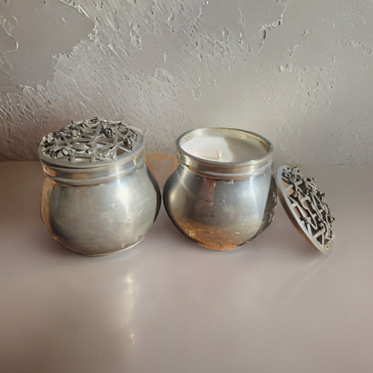 Royal Selangor Pewter Candle with Vintage Bookshop Scent-0