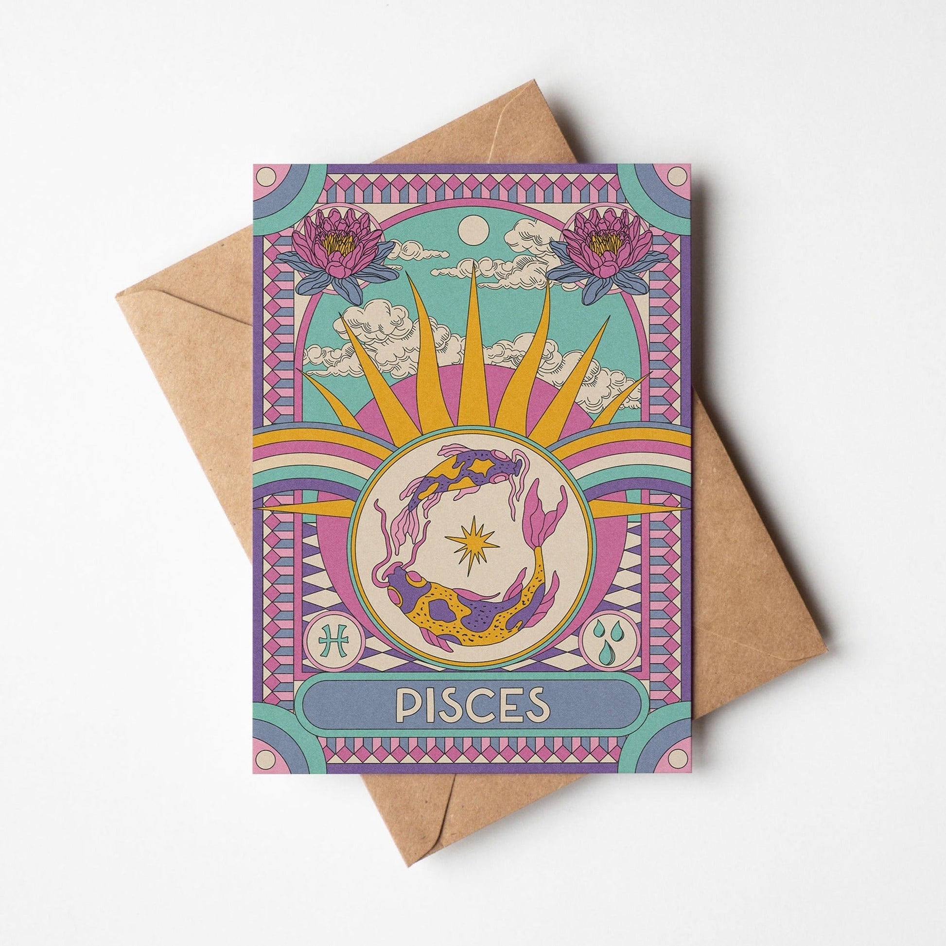 Star Sign Zodiac Horoscope Celestial Greetings Card | Fully Recycled-7