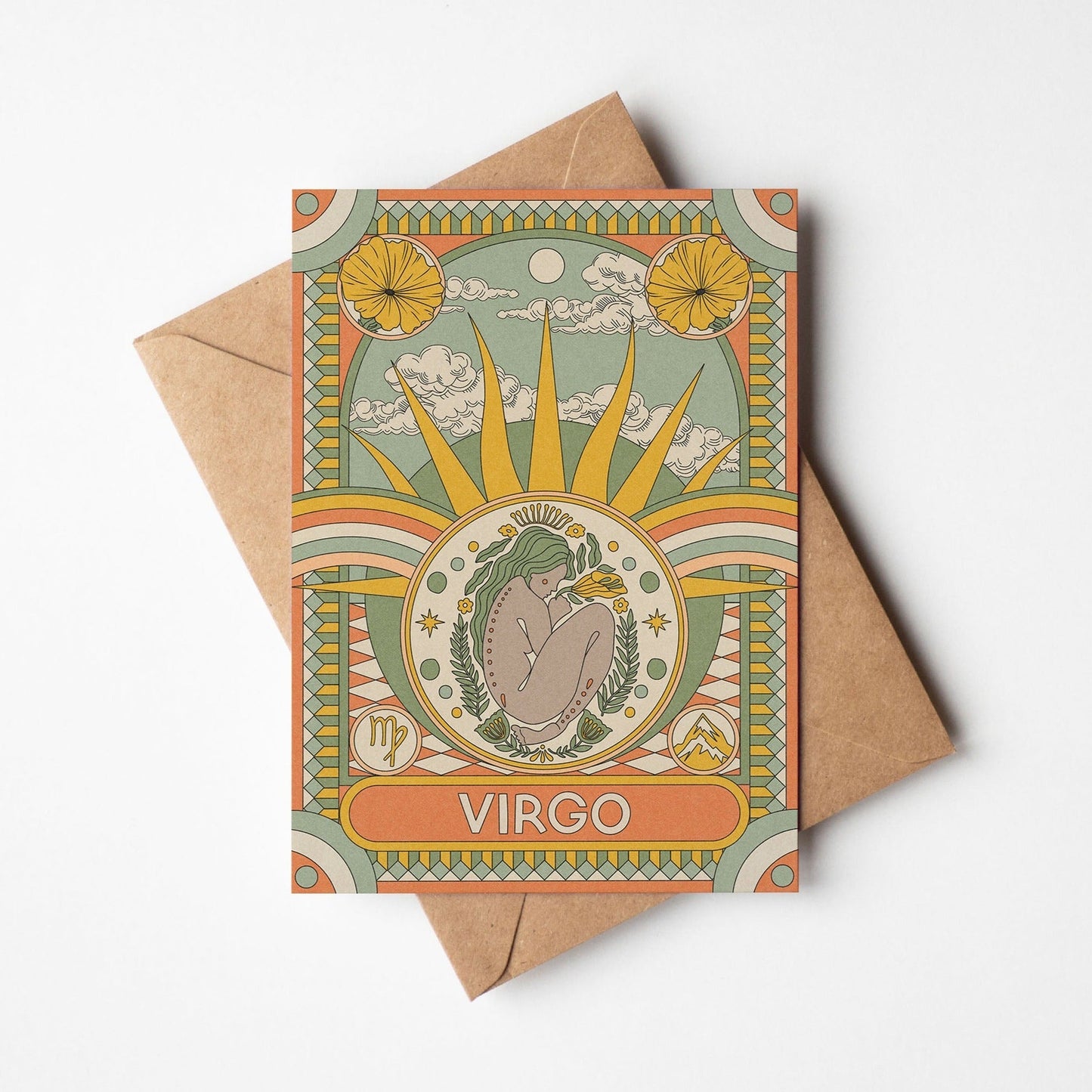 Star Sign Zodiac Horoscope Celestial Greetings Card | Fully Recycled-11