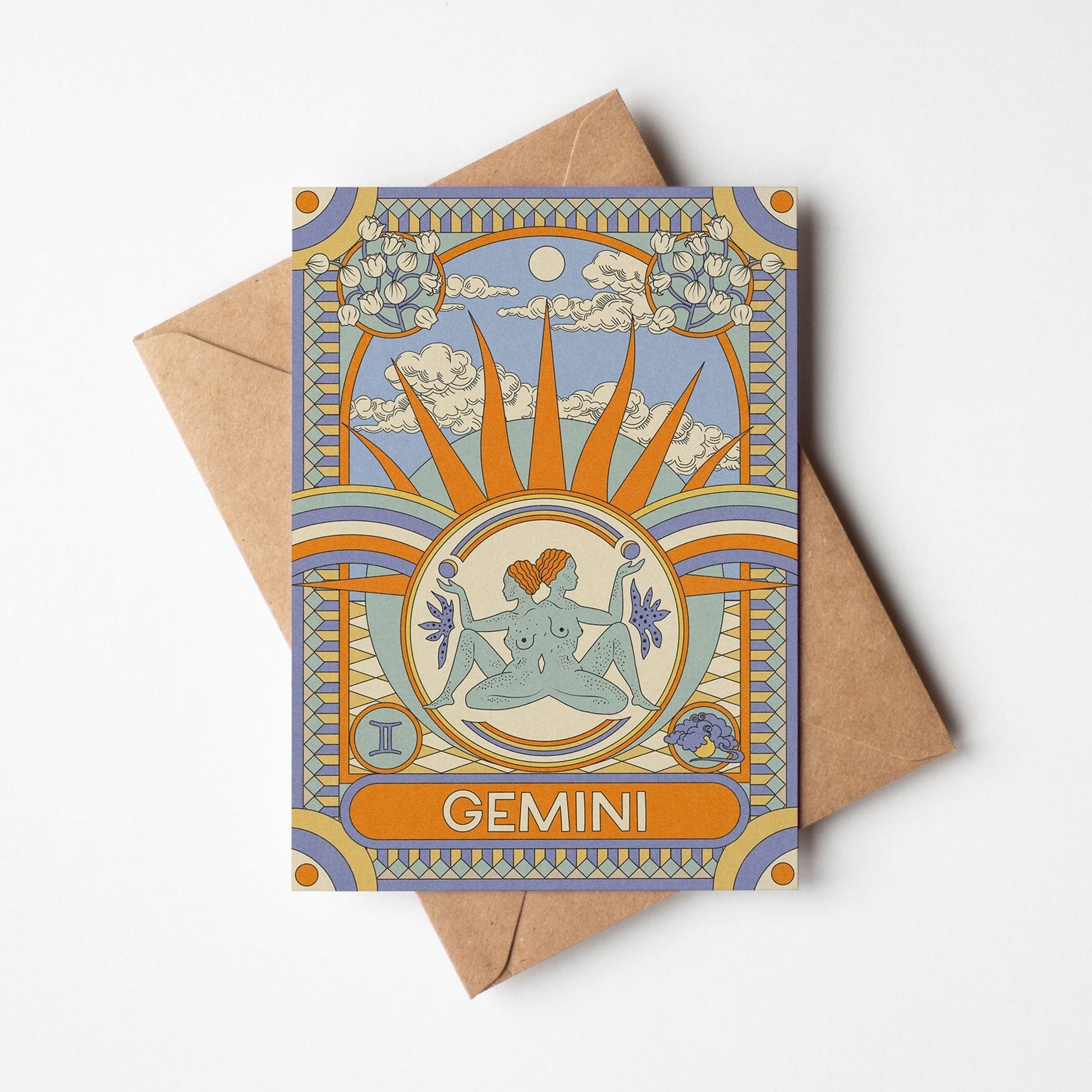 Star Sign Zodiac Horoscope Celestial Greetings Card | Fully Recycled-4