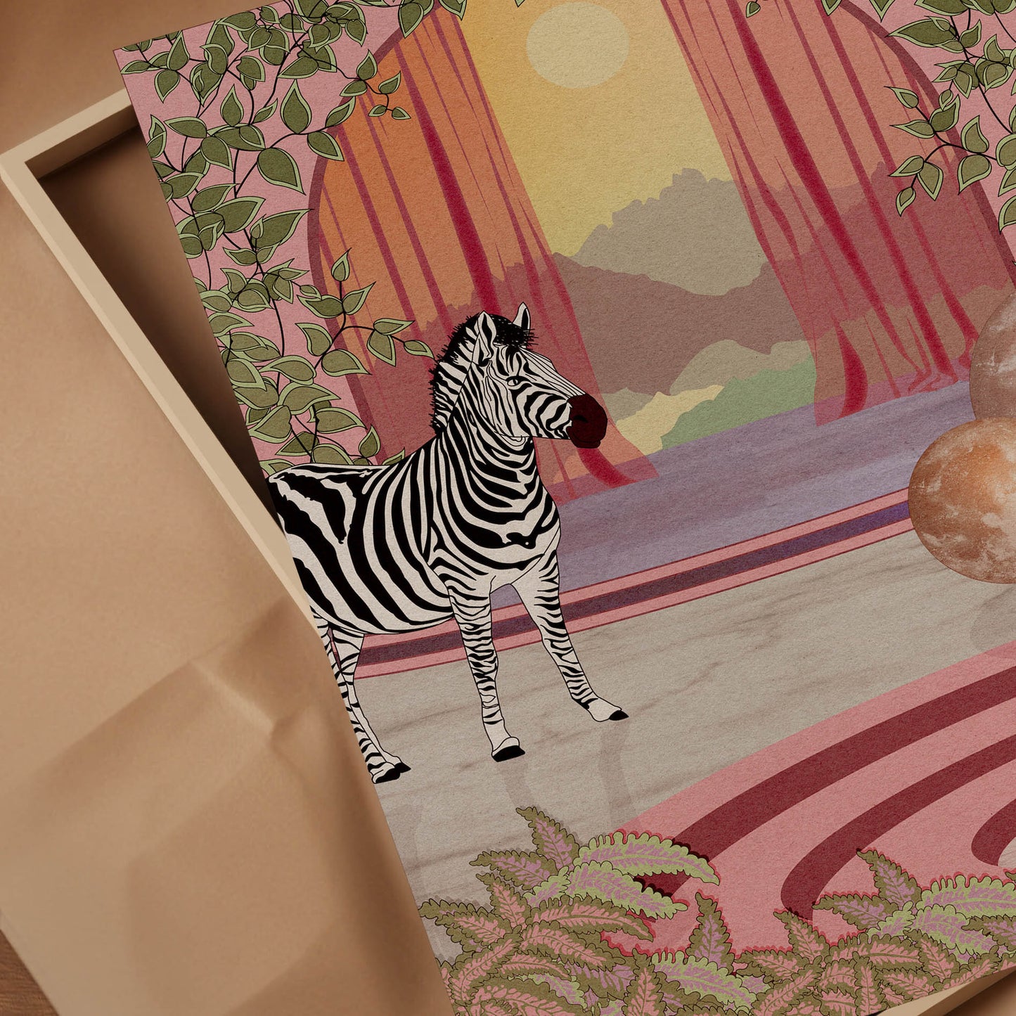 'The Zebra' Art Print-2