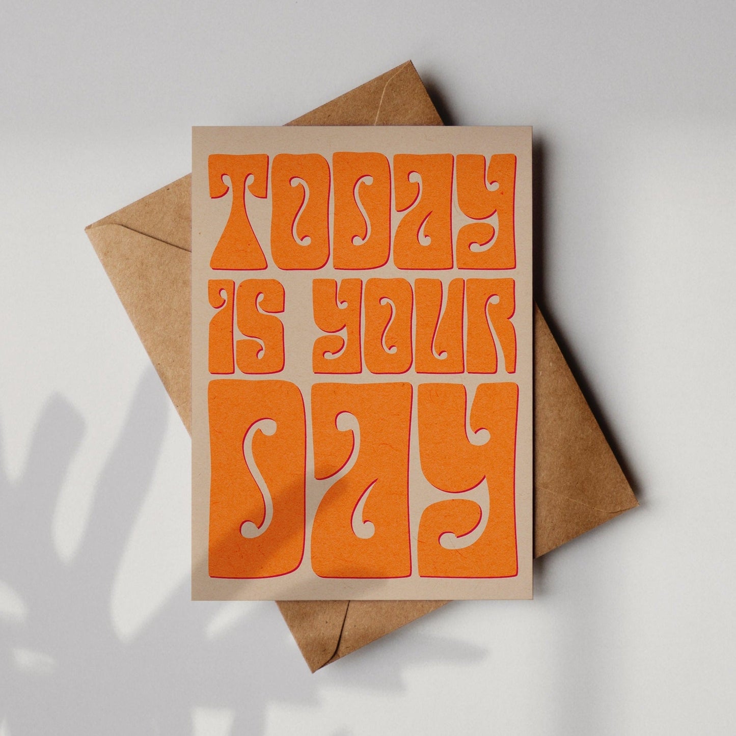 'Today Is Your Day' Retro A6 Birthday Card | Fully Recycled-0