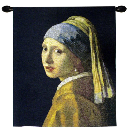 J Vermeer Girl with Pearl Earring - Wall Hanging 69cm x 80cm (70 rod)-0