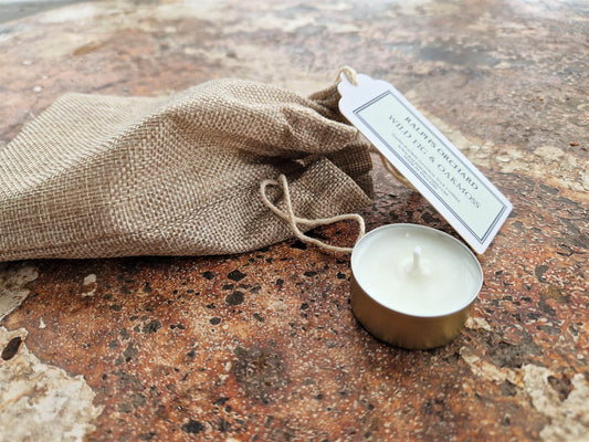 Tea Light Candles - Unscented Natural Wax-0
