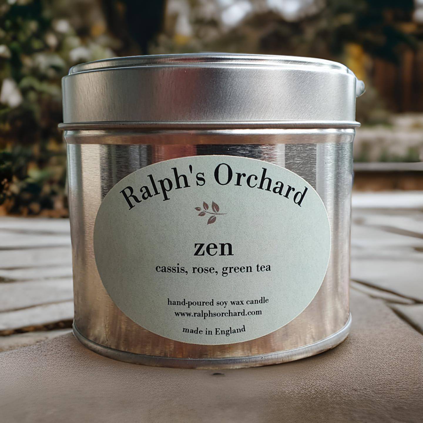 Zen: Cassis, Rose, Green Tea Scented Candle-0